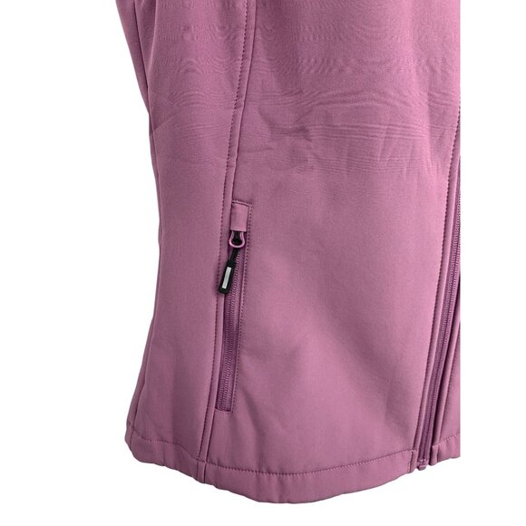 Outdoor Ventures Women Fleece-Lined Vest Medium Pocket Collar Zipper Purple New - Picture 4 of 11